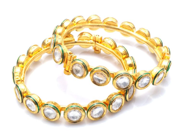 Designer Kundan bangles