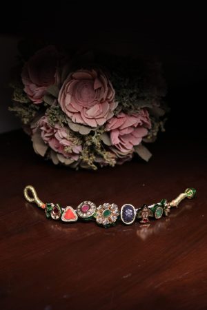 Yamini Kundan & stones designer bracelet